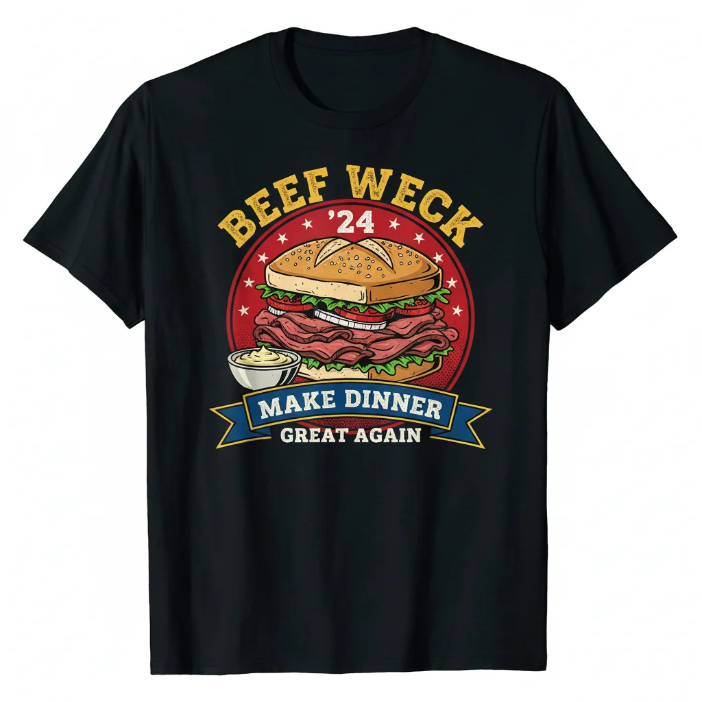 Beef Weck '24 "Make Dinner Great Again" T-Shirt - Premium Cotton Tee