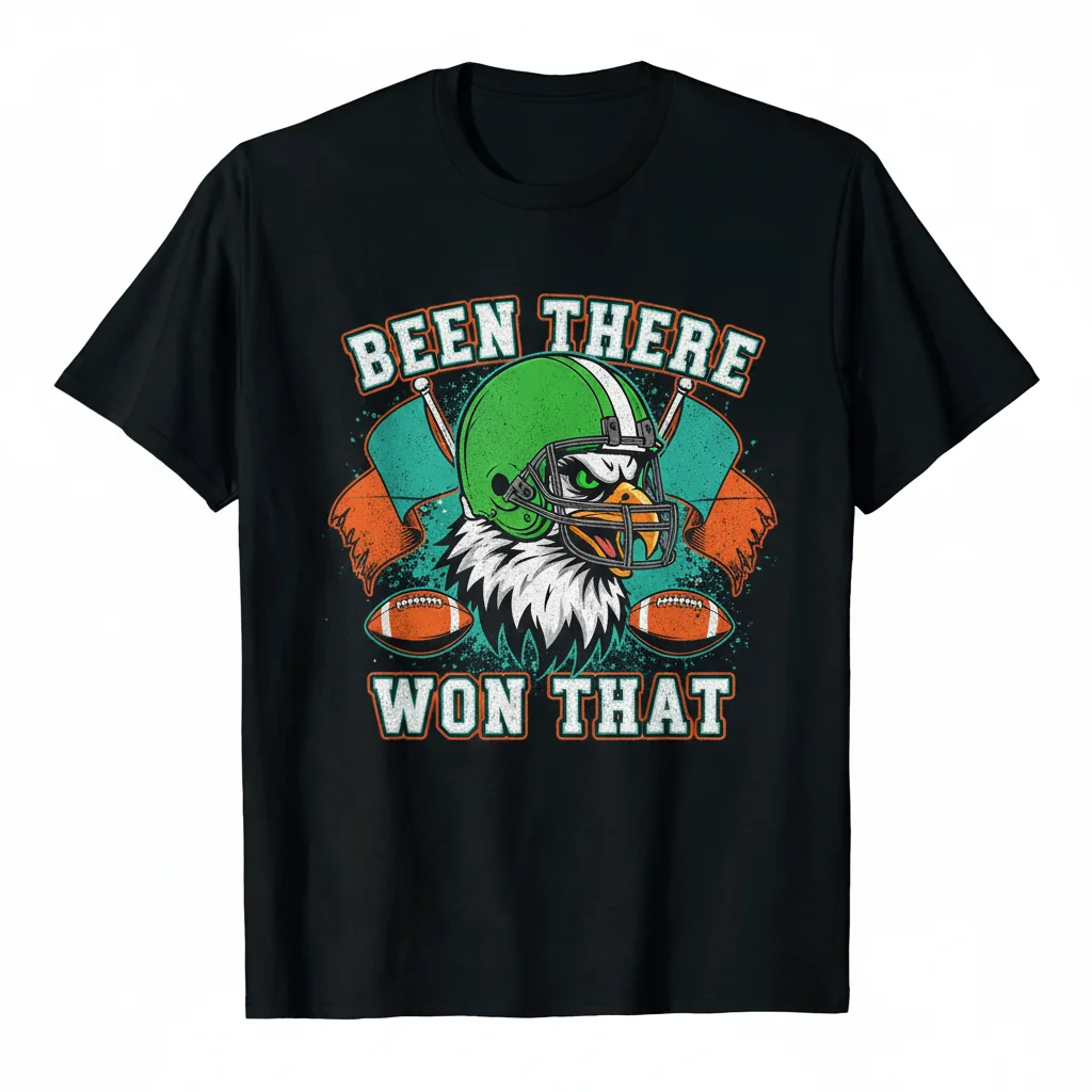 Philadelphia Eagles Mascot 'Been There Won That' Premium Fan Tee