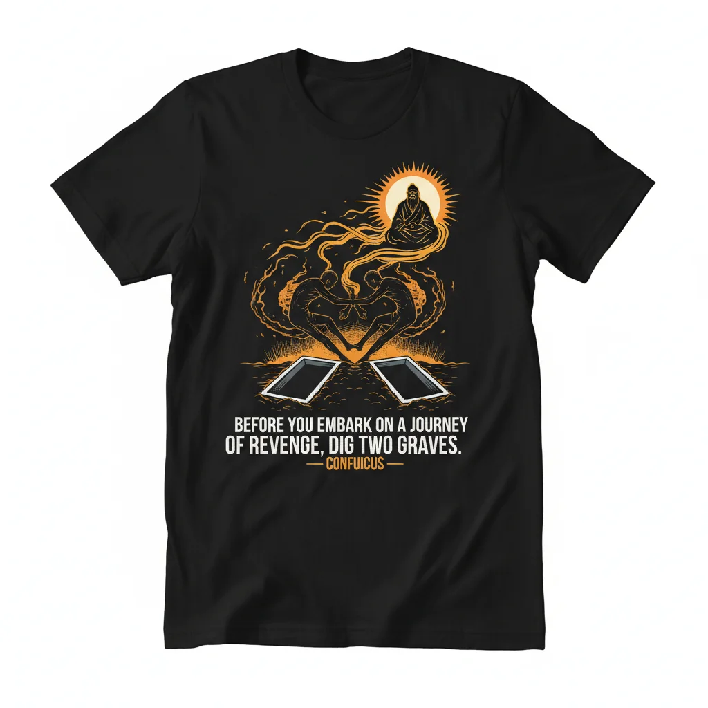 Confucius Revenge Quote T-Shirt | Motivational & Wisdom Tee