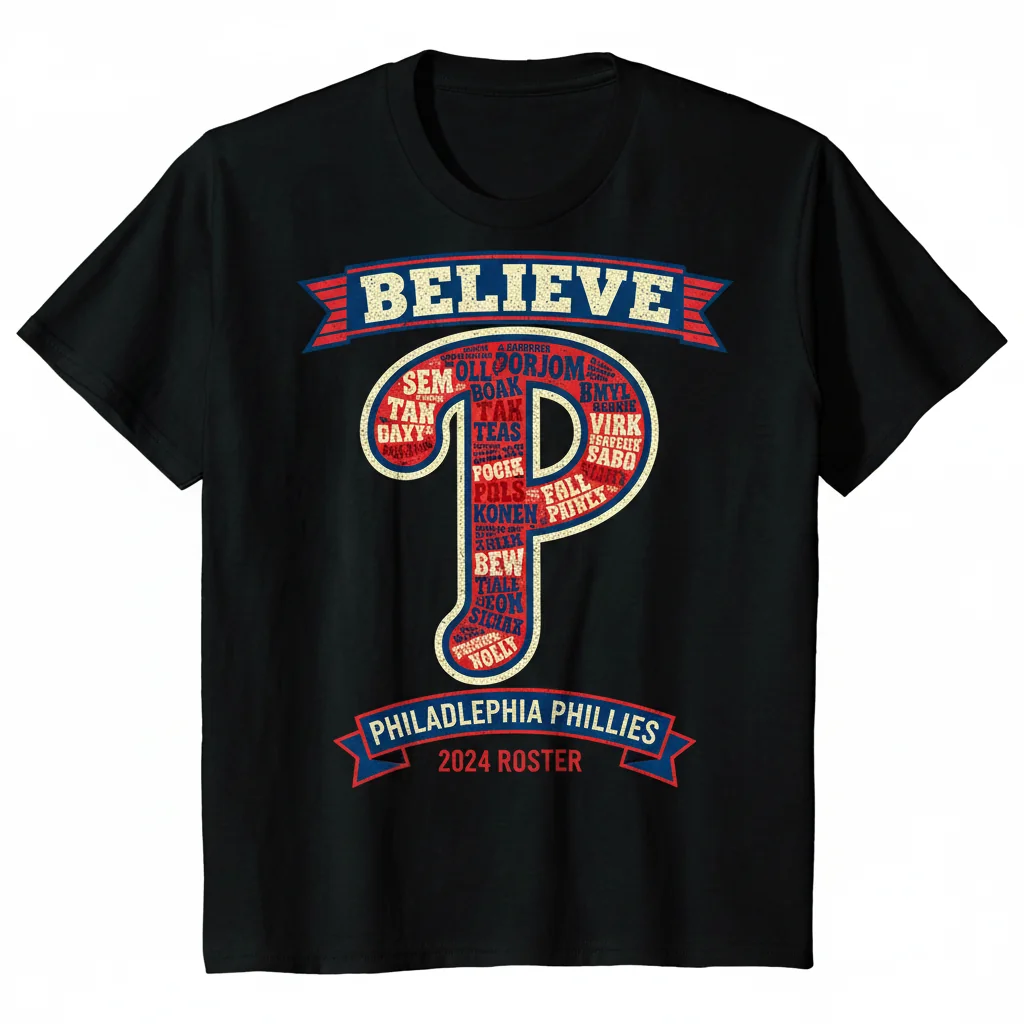 Believe: The Philadelphia Phillies Legacy Tee – A City's Heartbeat
