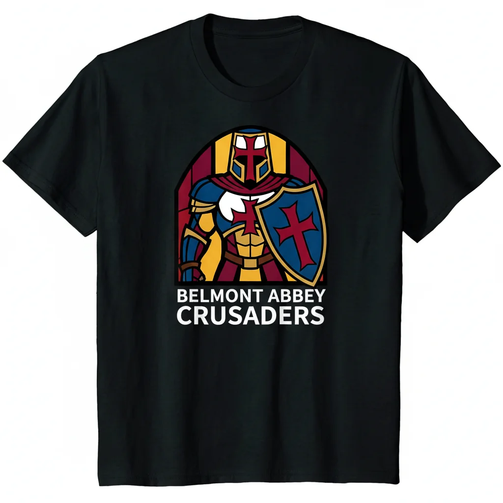 Belmont Abbey College Crusader Mascot: A Symbol of Spirit & Style Essential T-Shirt