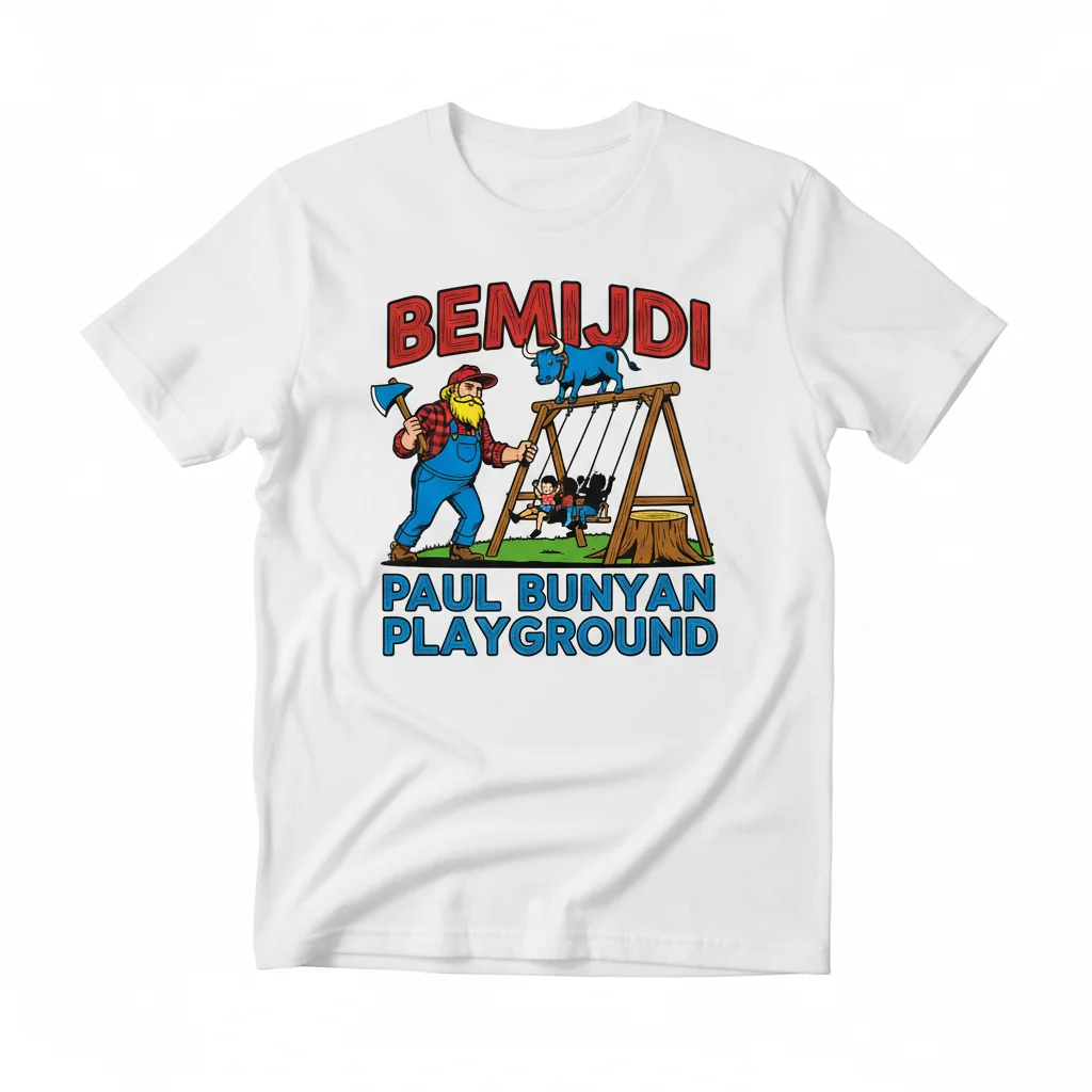 Bemidji Paul Bunyan Playground T-Shirt - Iconic Minnesota Style