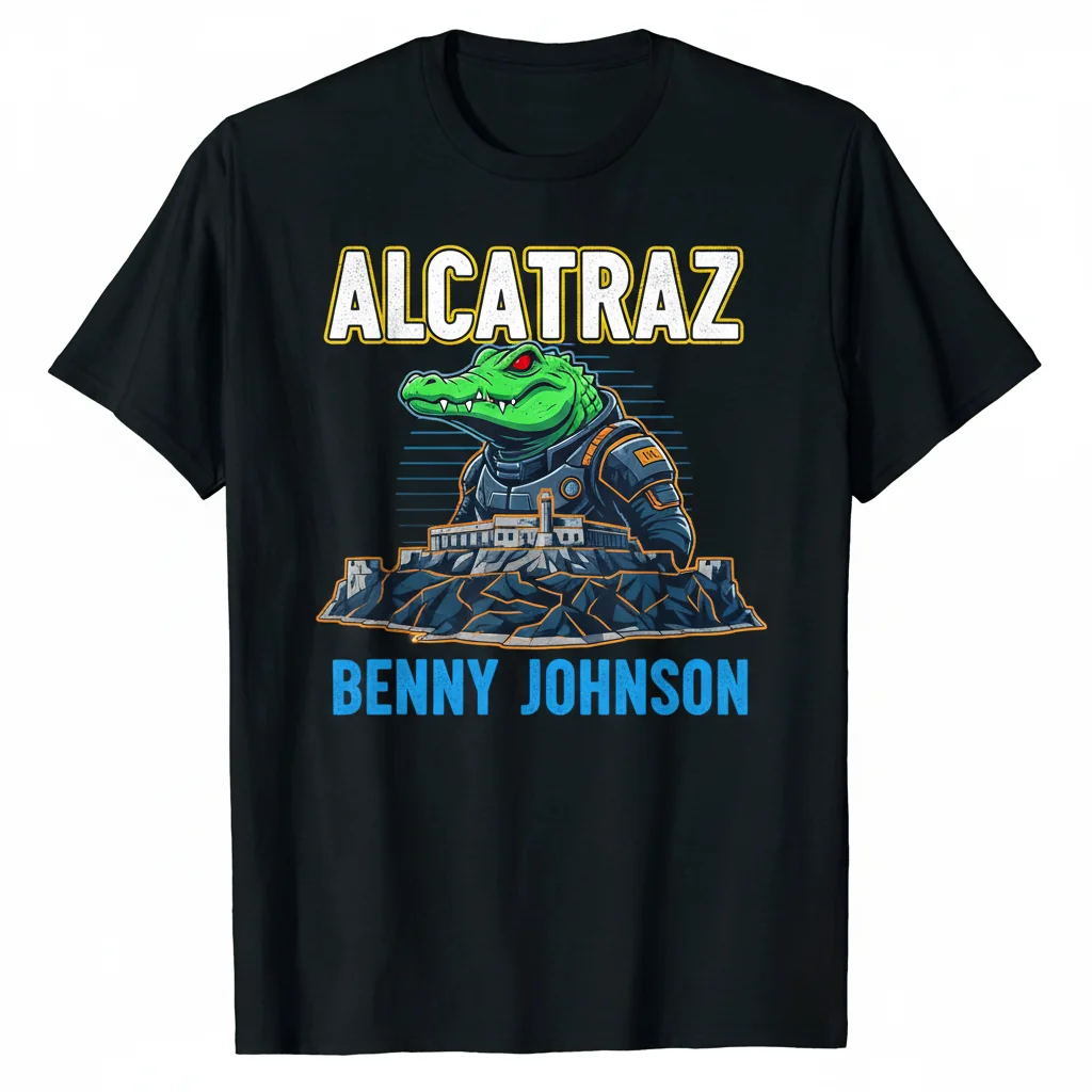 Benny Johnson Alligator Alcatraz T-Shirt - Premium Cotton Tee
