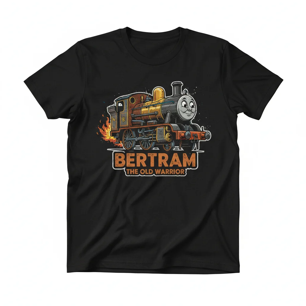 Bertram the Old Warrior Wooden Railway Essential T-Shirt – Classic Train Engine Fan Apparel
