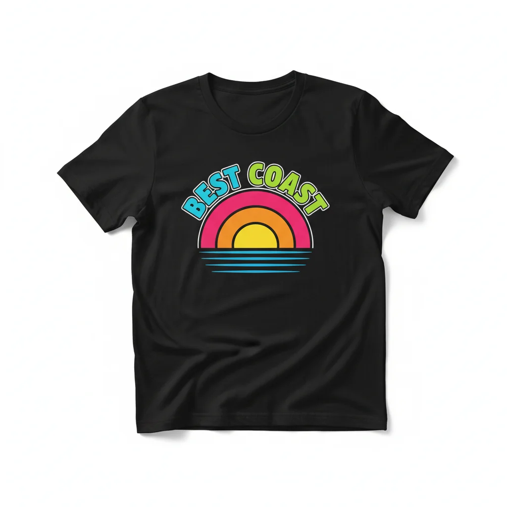 Best Coast Vibes: Your Essential T-Shirt Art