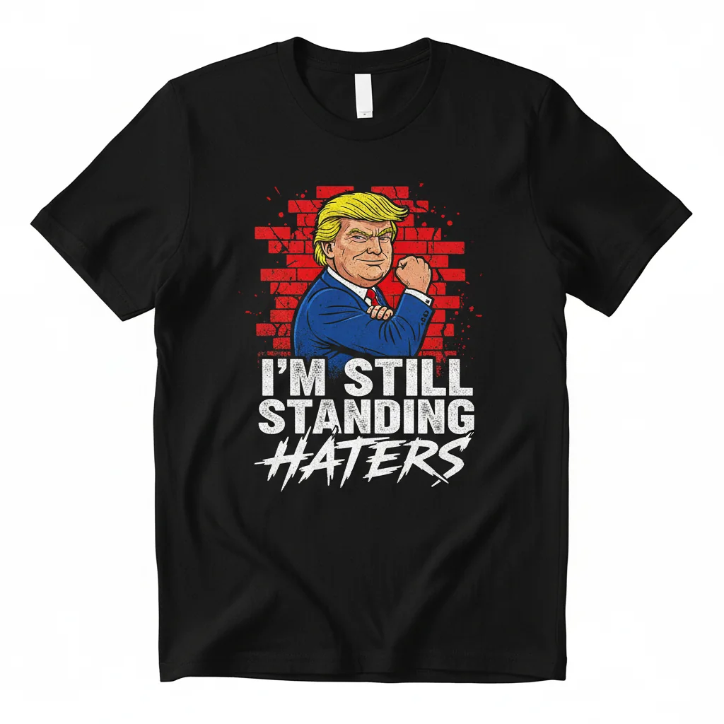 Donald Trump "I'm Still Standing Haters" T-Shirt - Premium Cotton Tee