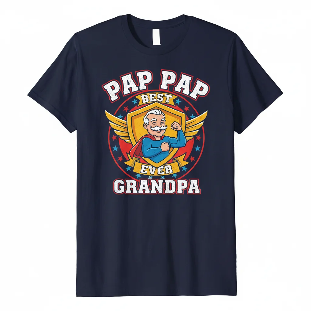 Pap Pap Ever Tee: Grandfather's Essential Style