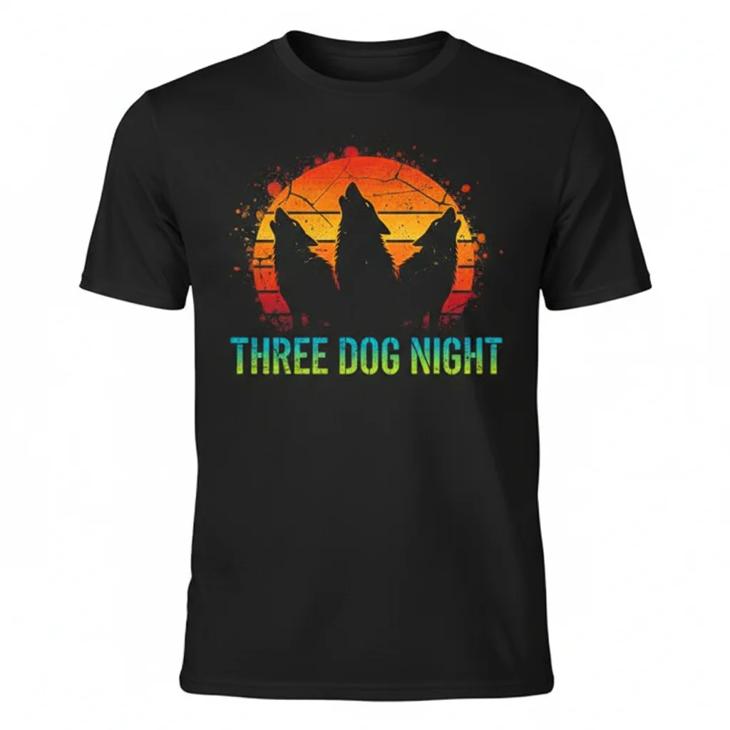 Three Dog Night Logo Essential T-Shirt - Ultra-Durable & Fade-Resistant