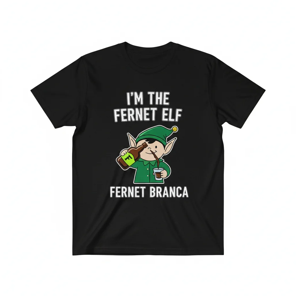 Fernet Branca "I'm the Fernet Elf" Essential T-Shirt - Ultra Durable & Vibrant