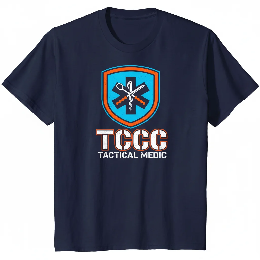 TCCC Tactical Combat Casualty Care Logo Essential T-Shirt – Durable & Comfortable