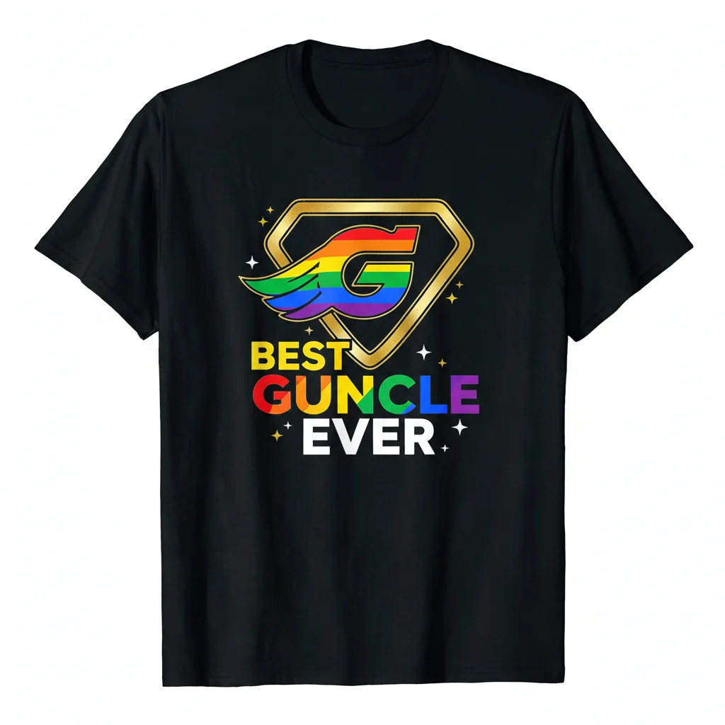 Best Uncle Ever - Guncle Essential T-Shirt: Durable, Comfy, & Fade-Resistant