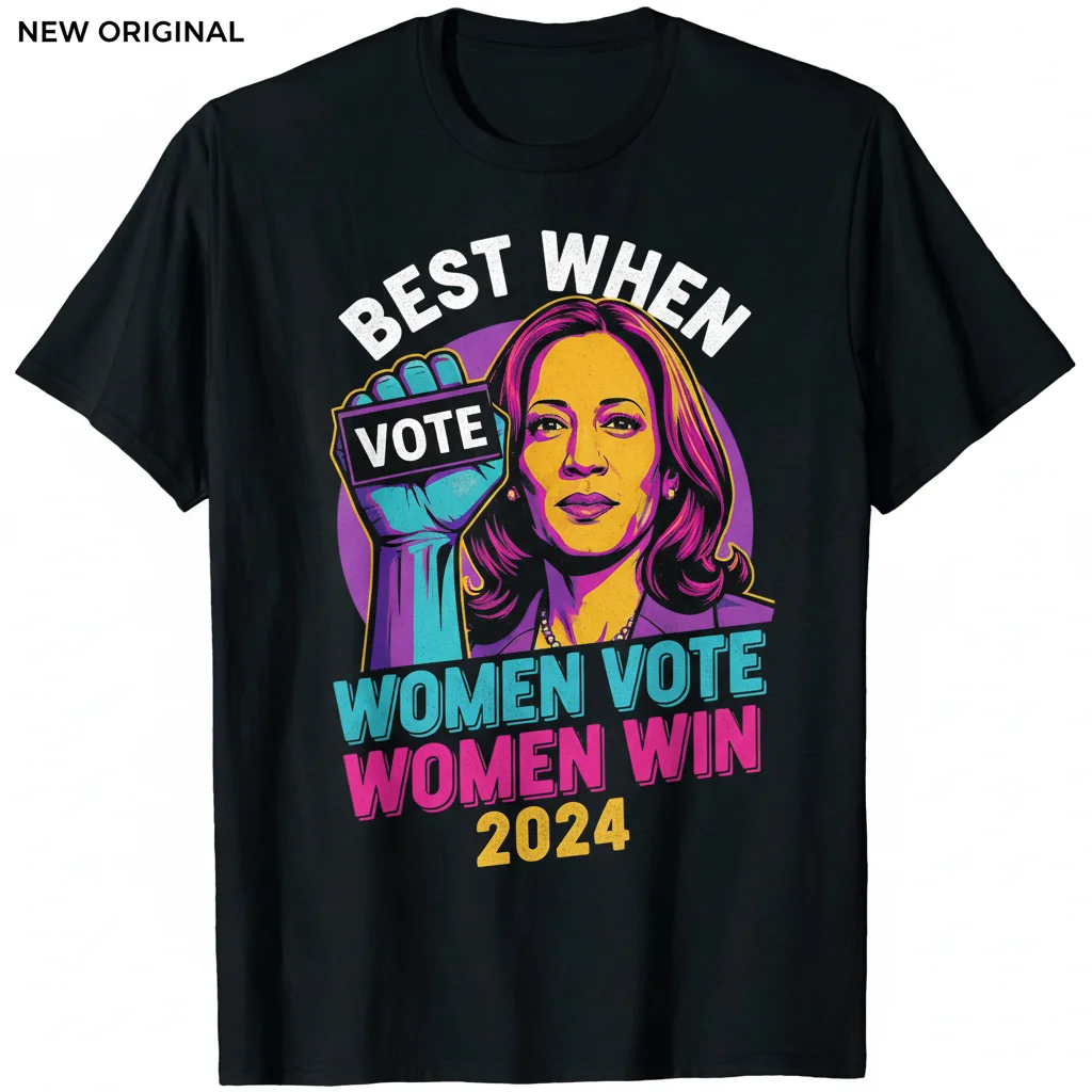 When Women Vote Kamala Harris 2024 T-Shirt - Empowering Political Tee