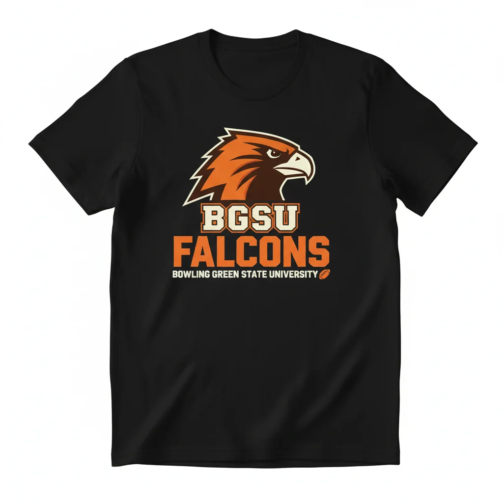 BGSU Bowling Green Falcons Football State University T-Shirt - Official NCAA Fan Apparel