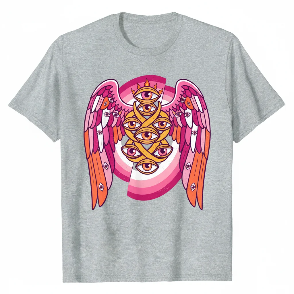 Biblically Accurate Lesbian Angel Essential T-Shirt - Premium Cotton Tee
