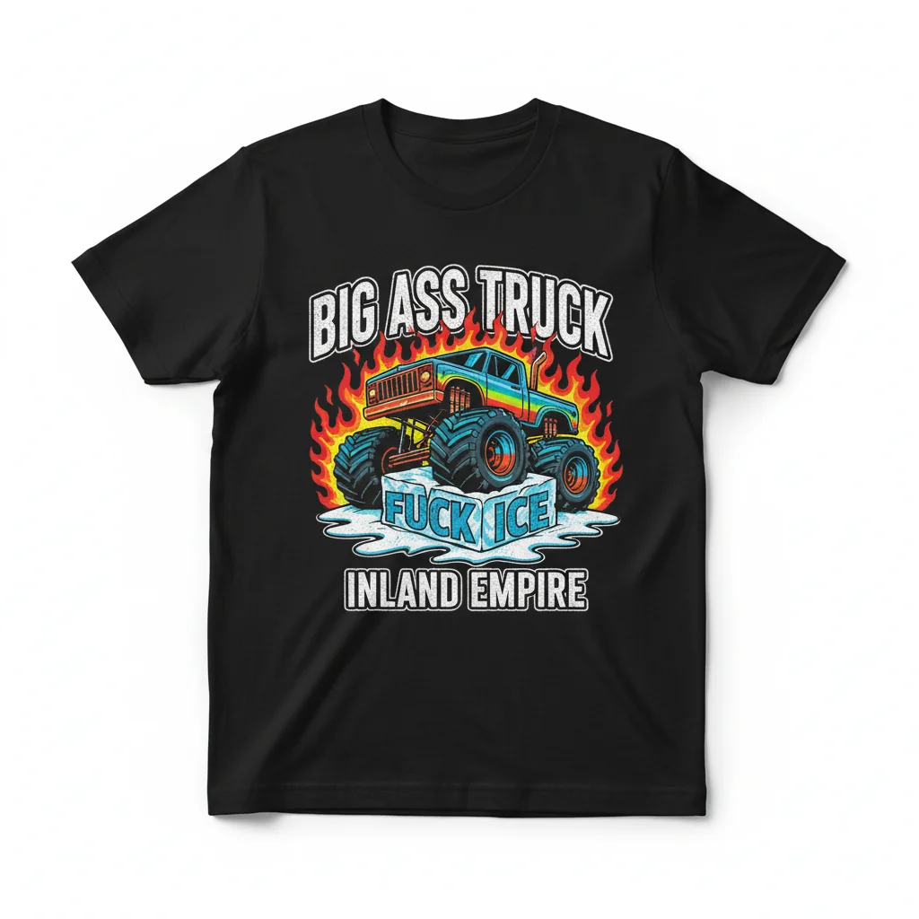 Truck Inland Empire Ice Shirt - Big Ass Design Tee