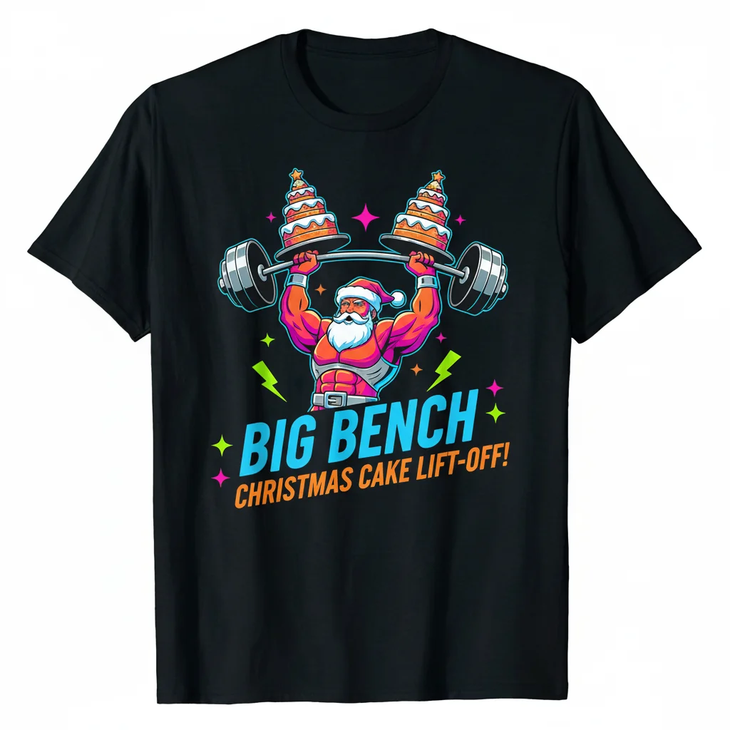 Big Bench Christmas Tree Cake Shirt - Ultra-Soft & Durable Holiday Tee