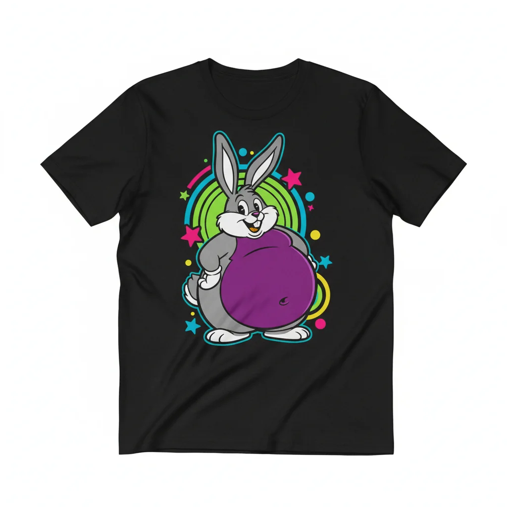 Durable Big Chungus Bunny Meme Essential T-Shirt - Pre-Shrunk & Fade-Resistant