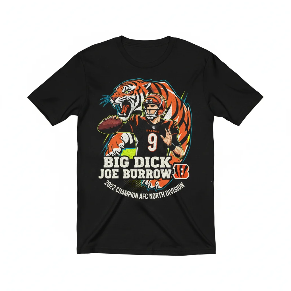Joe Burrow #9 Cincinnati Bengals 2022 AFC North Champions Shirt