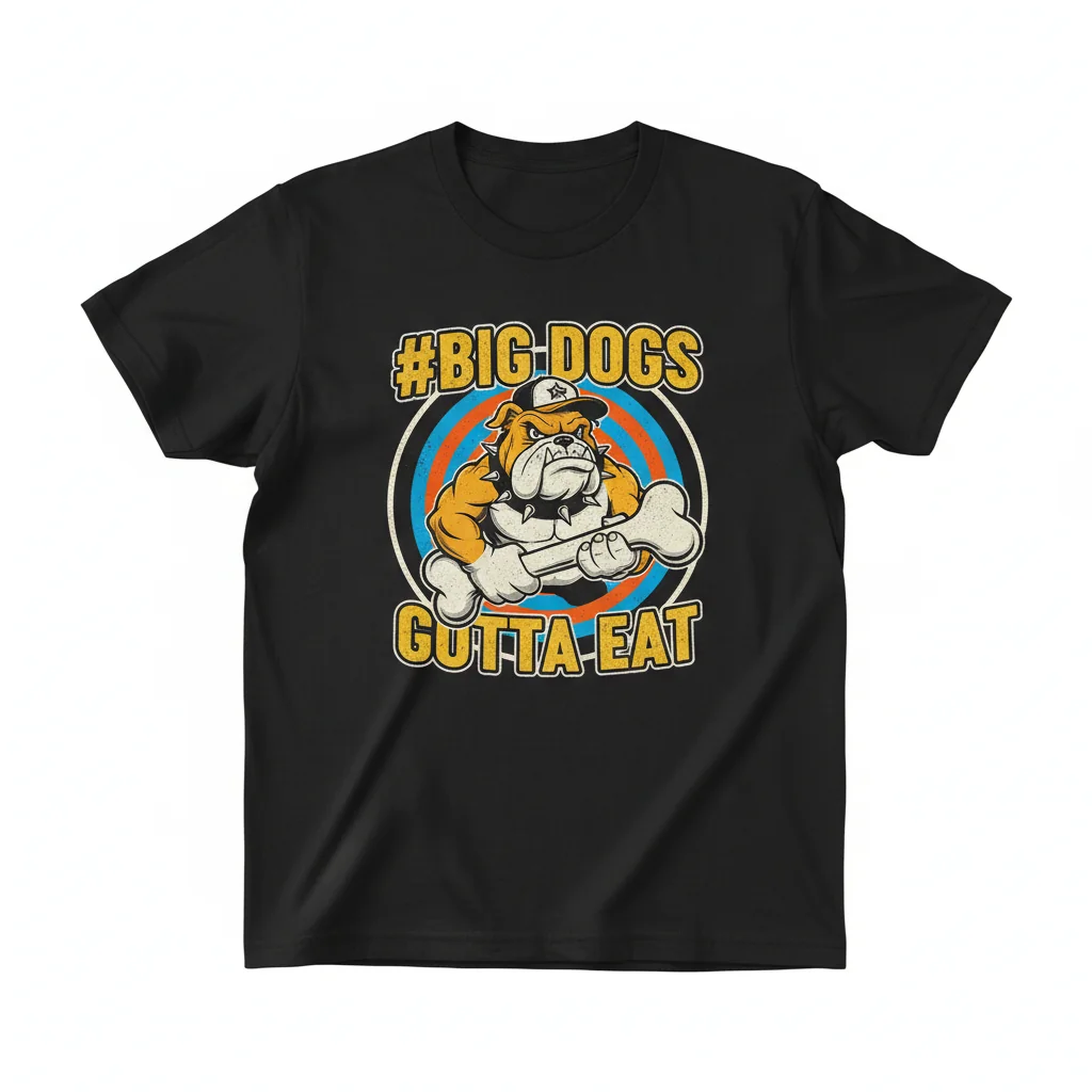 Big Dogs Gotta Eat Essential T-Shirt – Premium Ring-Spun Cotton Tee