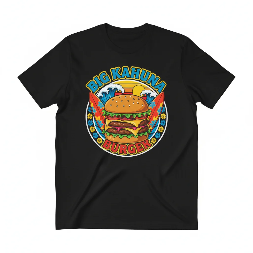 Big Kahuna Burger T-Shirt | Pulp Fiction Inspired Movie Tee | Unisex Graphic Shirt