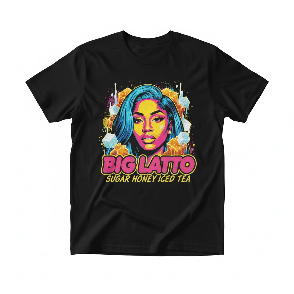 Big Latto Sugar Honey Iced Tea Vintage T-Shirt - Unisex Apparel