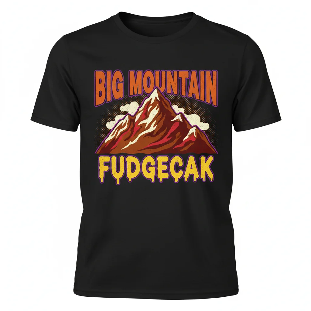 Big Mountain "Fudgecak" Essential T-Shirt - Premium Cotton Graphic Tee
