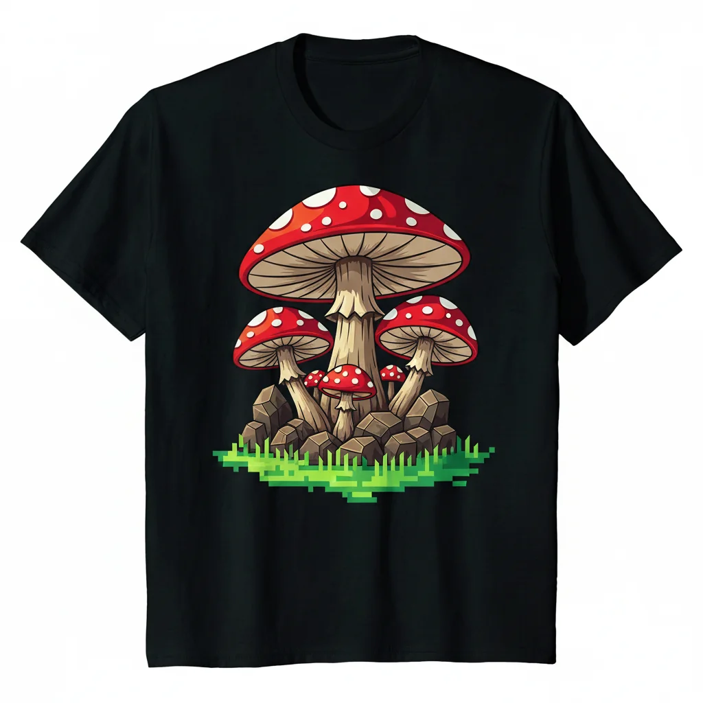 Crimson Pixel Tee: Minecraft Edition