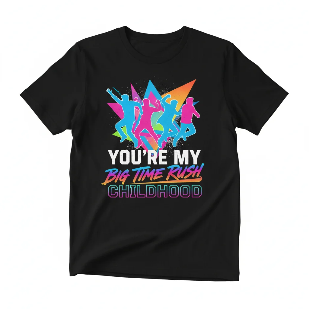 Big Time Rush 'My Childhood' Signature Graphic Tee – Premium Comfort & Lasting Style