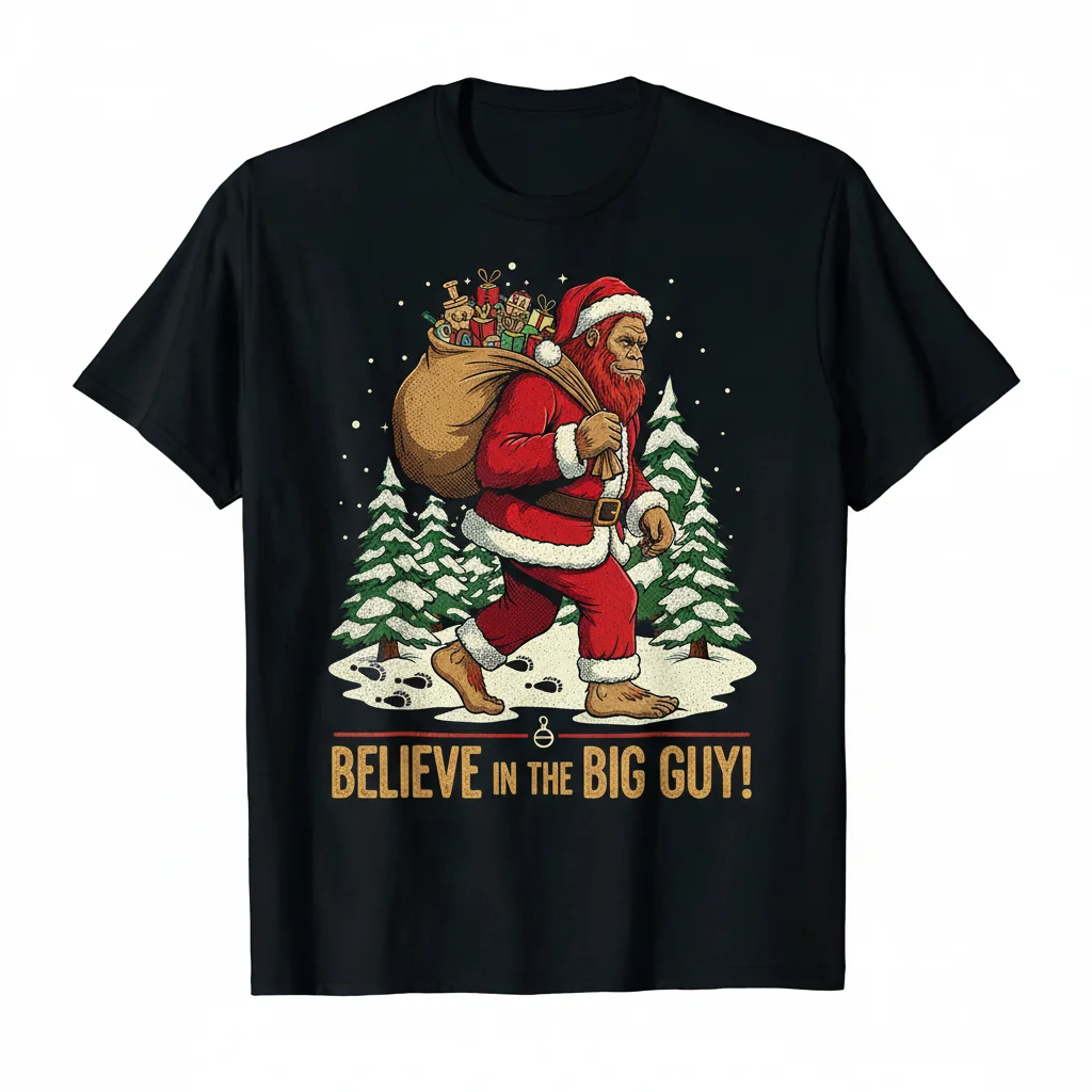 Whimsical Bigfoot Santa Christmas Ornament: A Touch of Festive Fun