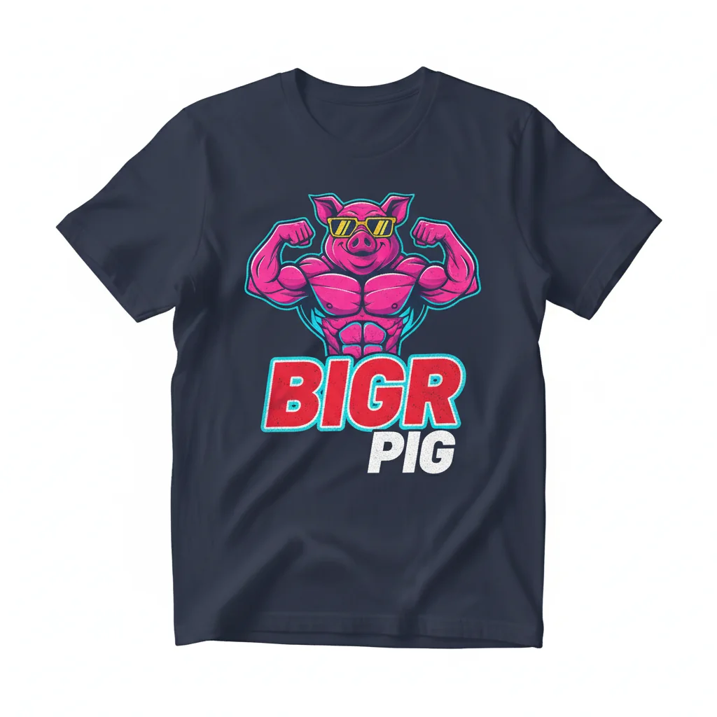 BIGR Pig Essential T-Shirt – Premium 100% Cotton Tee for Men & Women