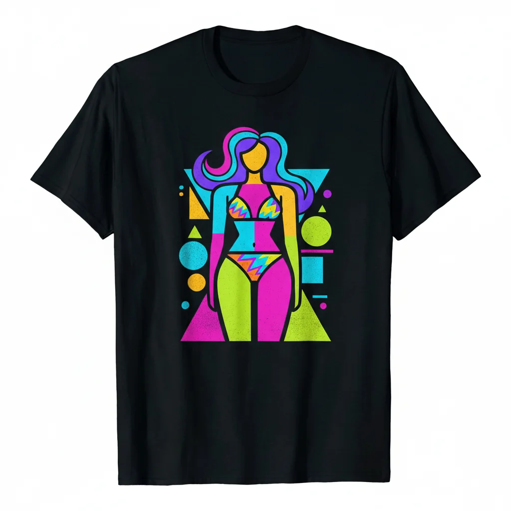 Embrace Your Inner Muse: "Bikini Girl Tumblr Line Art" Premium Tee