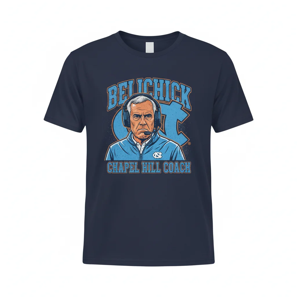 Bill Belichick UNC Chapel Hill Coach Shirt – Ultimate Fan Comfort & Durability