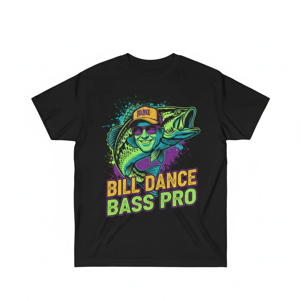 Bill Dance Bass Pro Fishing T-Shirt - Premium Cotton