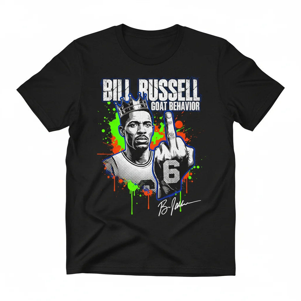 Bill Russell Goat Behavior Signature Art Tee