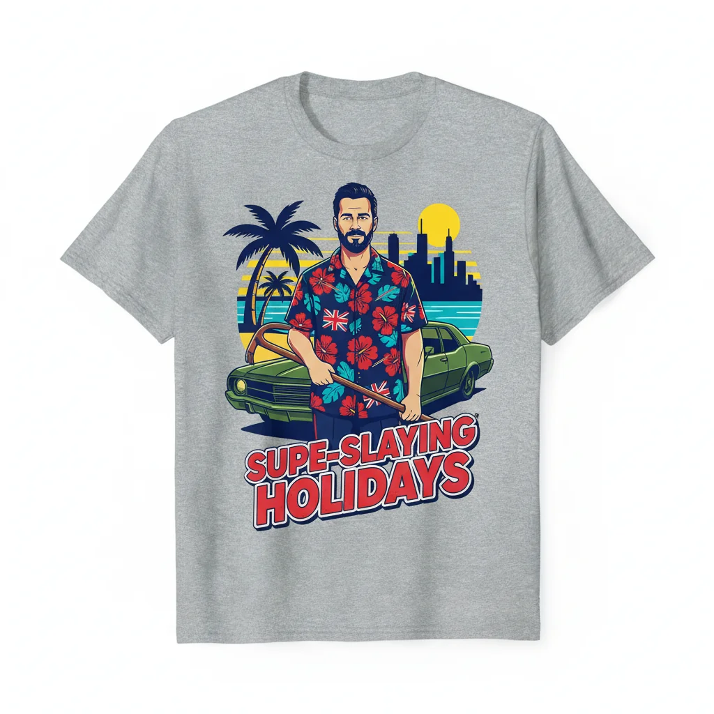 Billy Butcher Hawaiian Style Essential Tee - The Boys Inspired Shirt