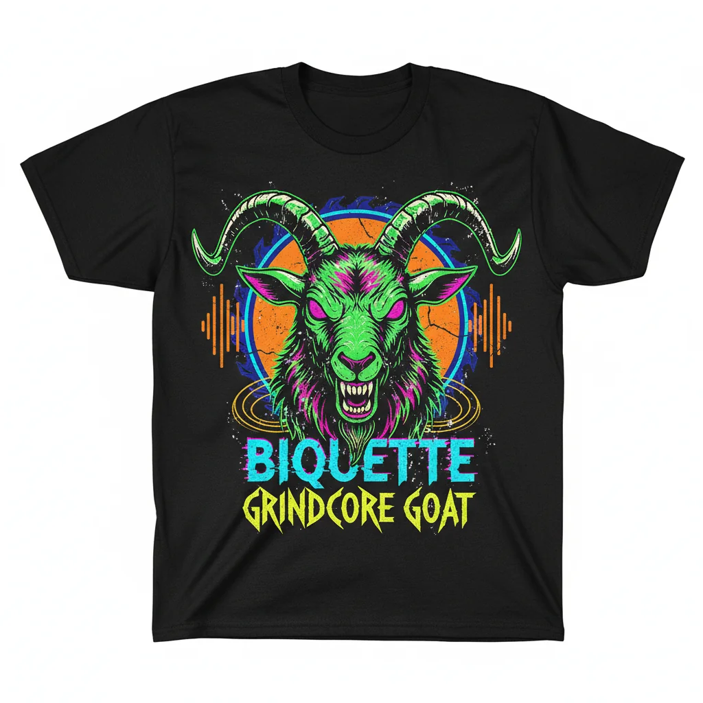 Biquette - The Grindcore Goat Essential T-Shirt: Unmatched Durability & Comfort