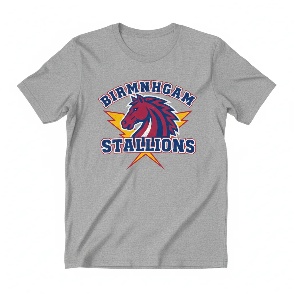 Birmingham Stallions Football Logo T-Shirt - Official USFL Apparel
