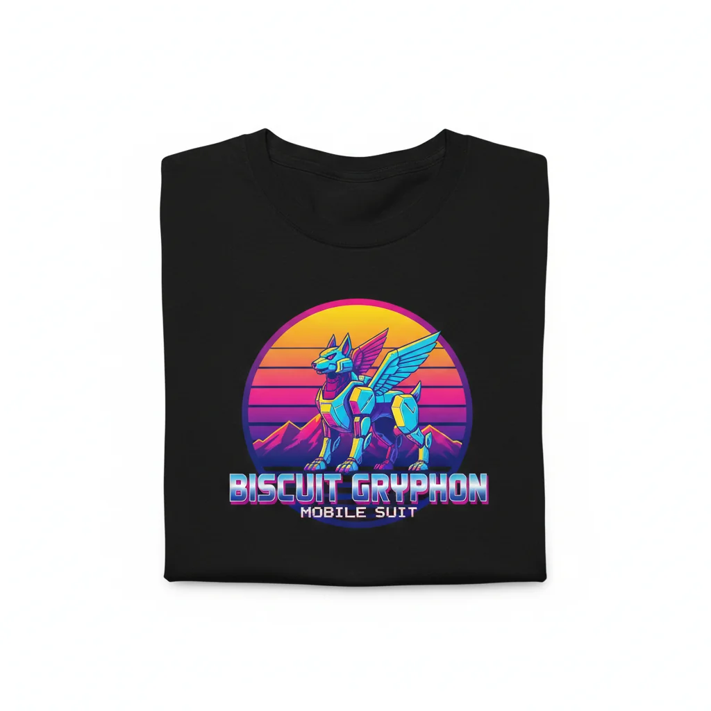 Biscuit Griffon Gundam: Retro Sunset Echoes - The Essential Tee