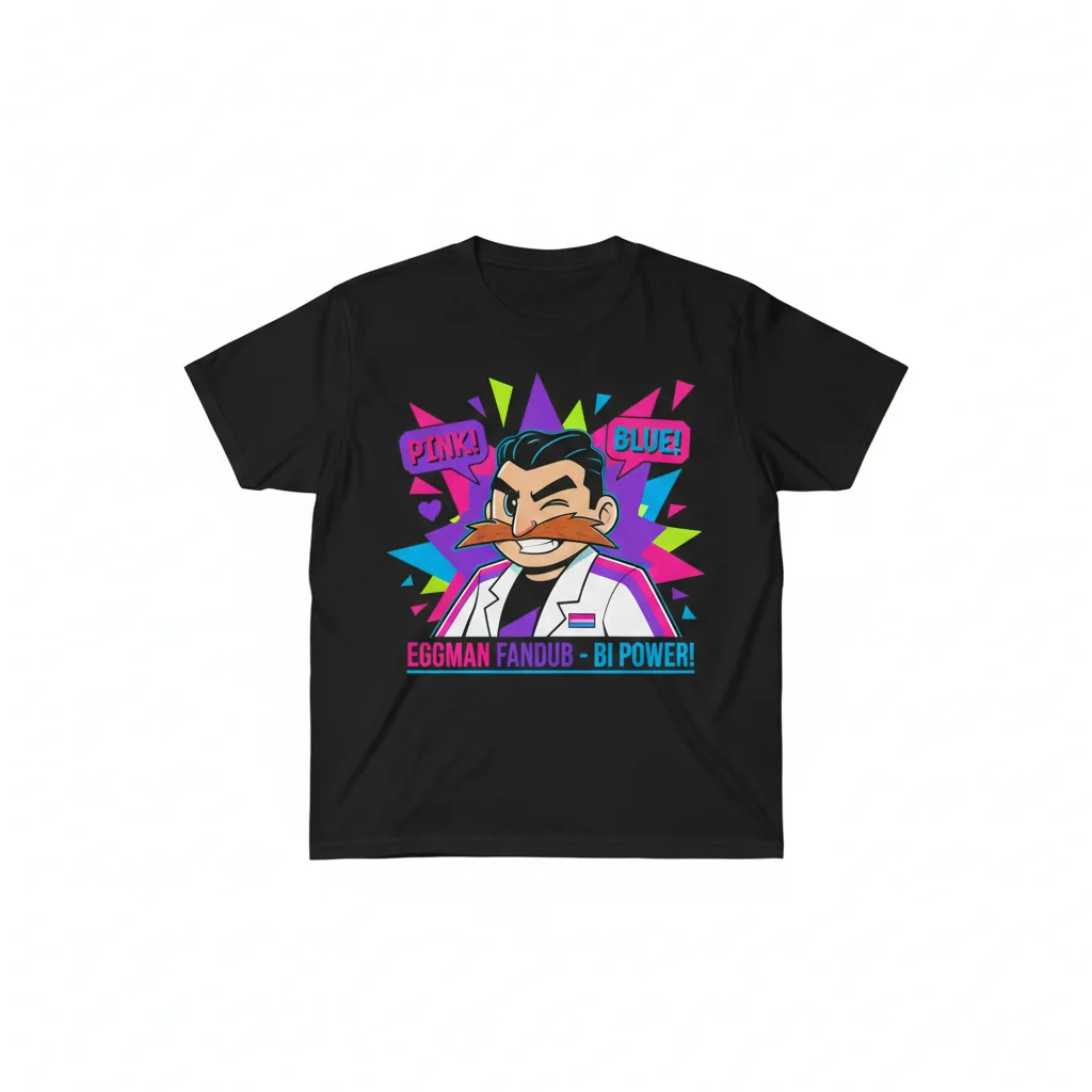Bisexual Eggman Sonic Fandub Design Essential T-Shirt - Unique Fan Art Apparel