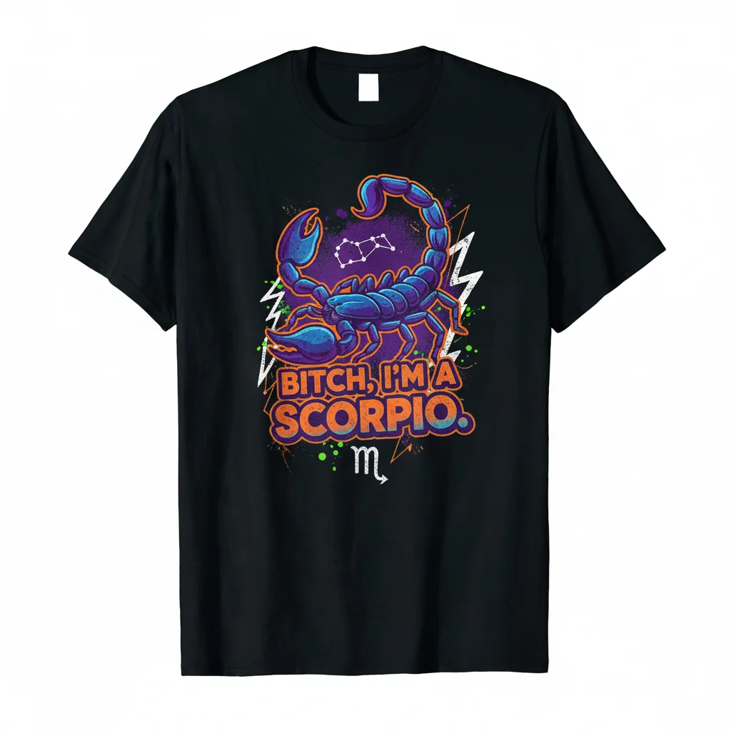 Scorpio Zodiac Sign T-Shirt - Premium Cotton Tee