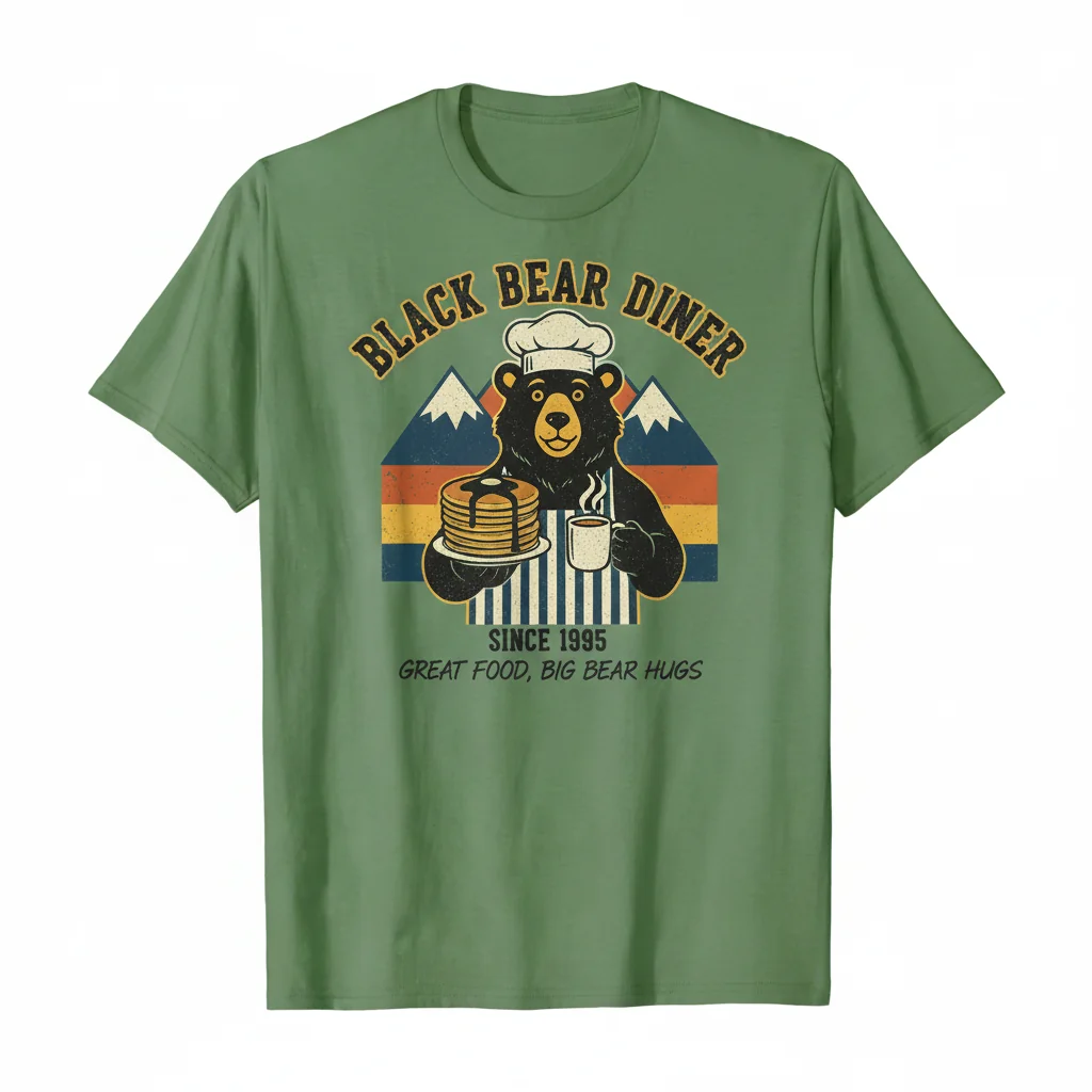 Black Bear Diner Logo T-Shirt: Iconic Comfort, Lasting Style