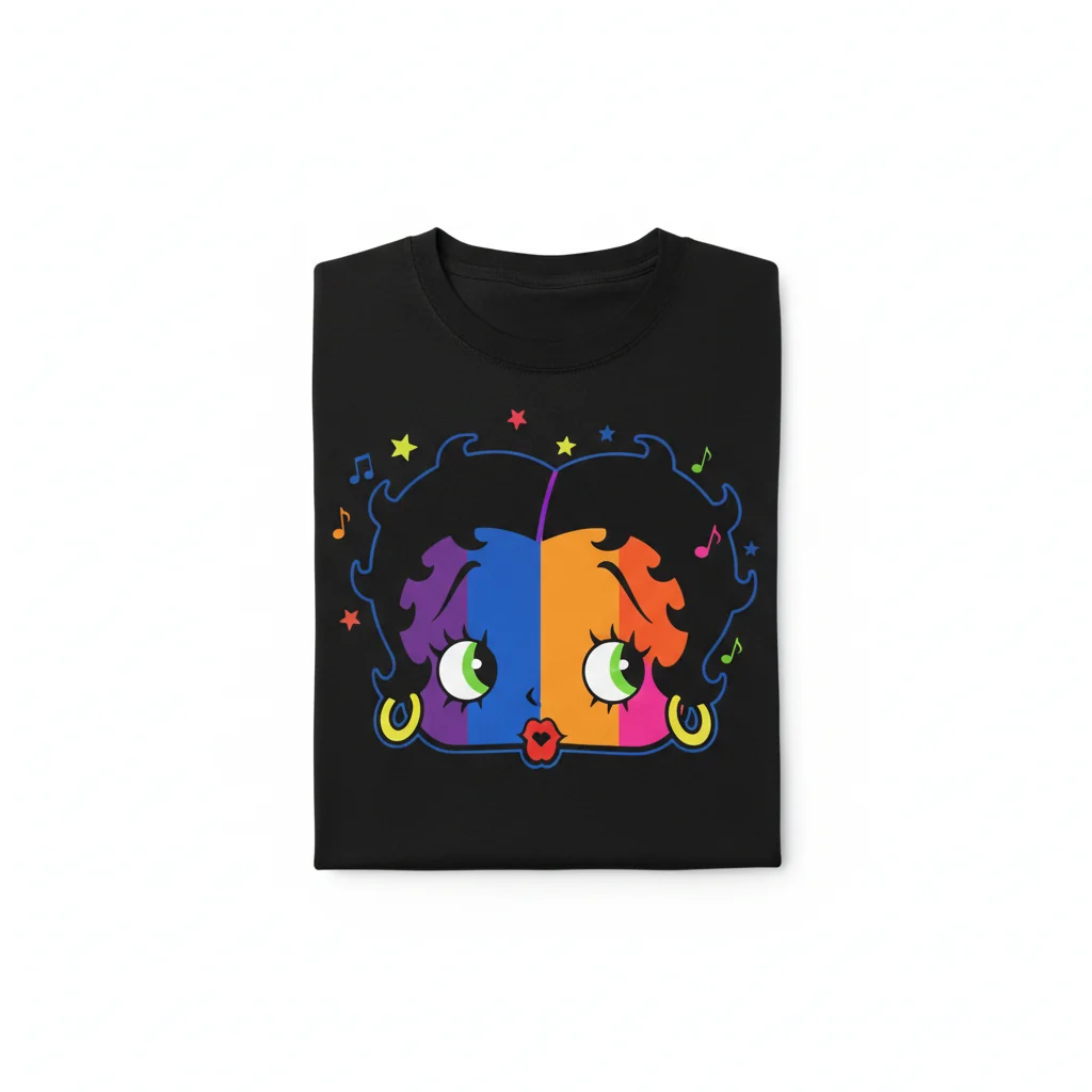 Betty Boop Black Essential T-Shirt – Classic Cartoon Graphic Tee for Men & Women