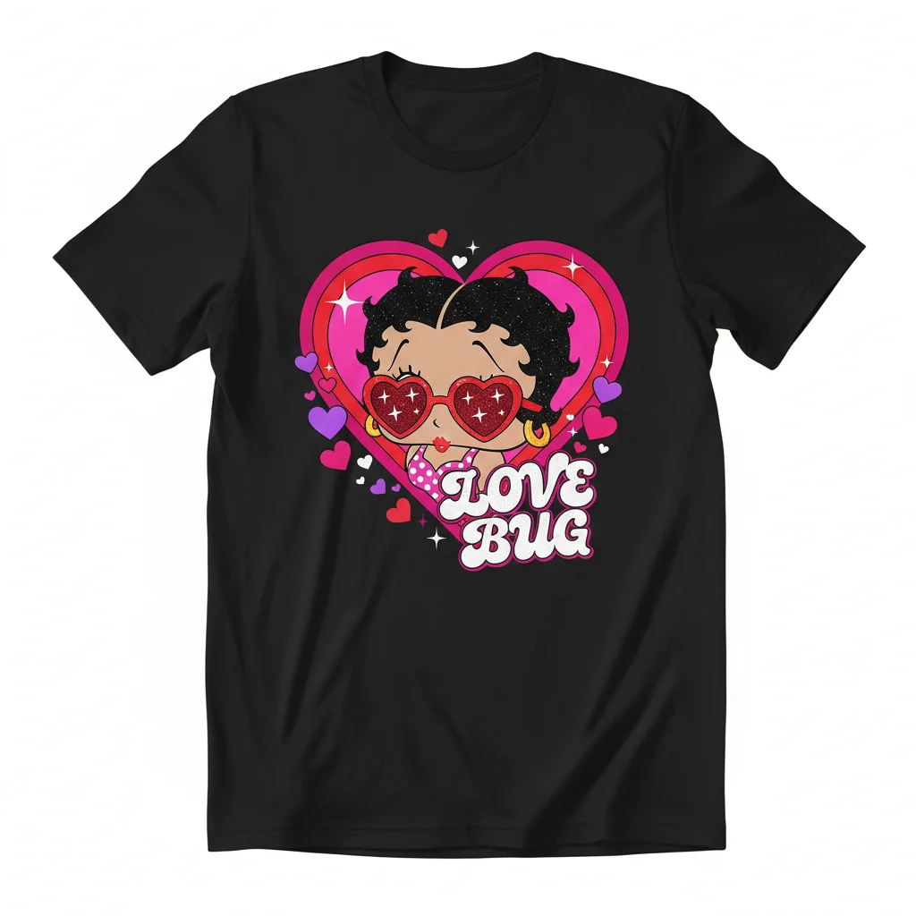 Betty Boop Noir Valentine Tee - Essential Drop