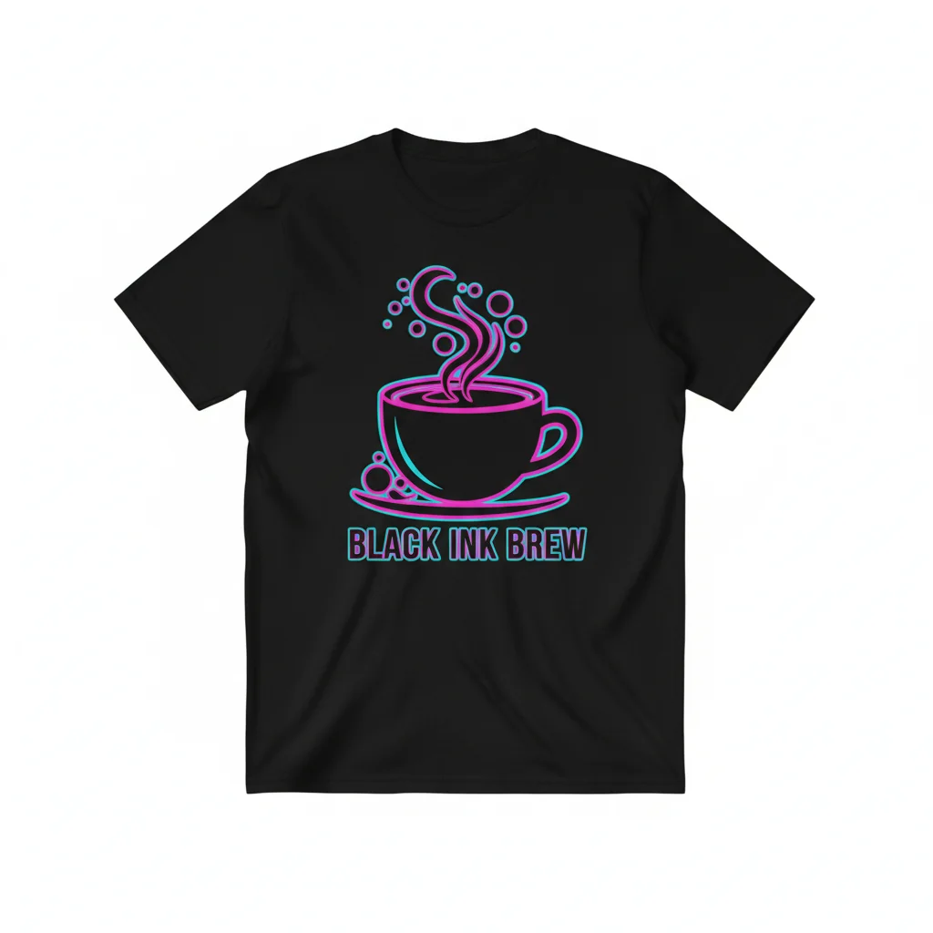 Black Ink Coffee Essential T-Shirt - Unique Design & Comfort
