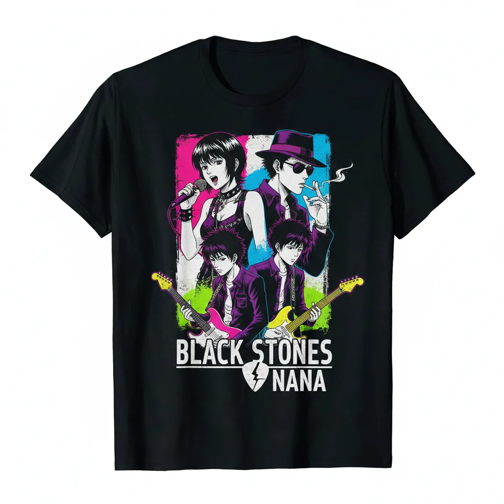 The Black Stones Band T-Shirt | NANA Anime Inspired Graphic Tee