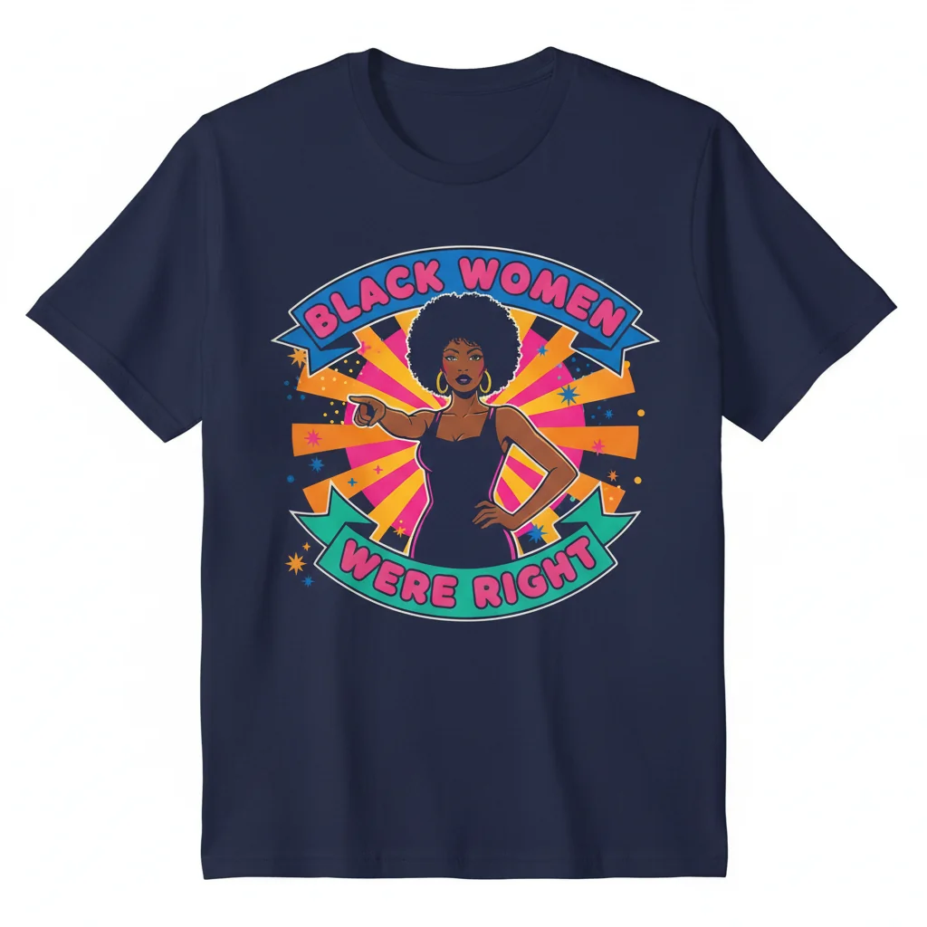 Black Women Were Right T-Shirt - Empowering Statement Tee