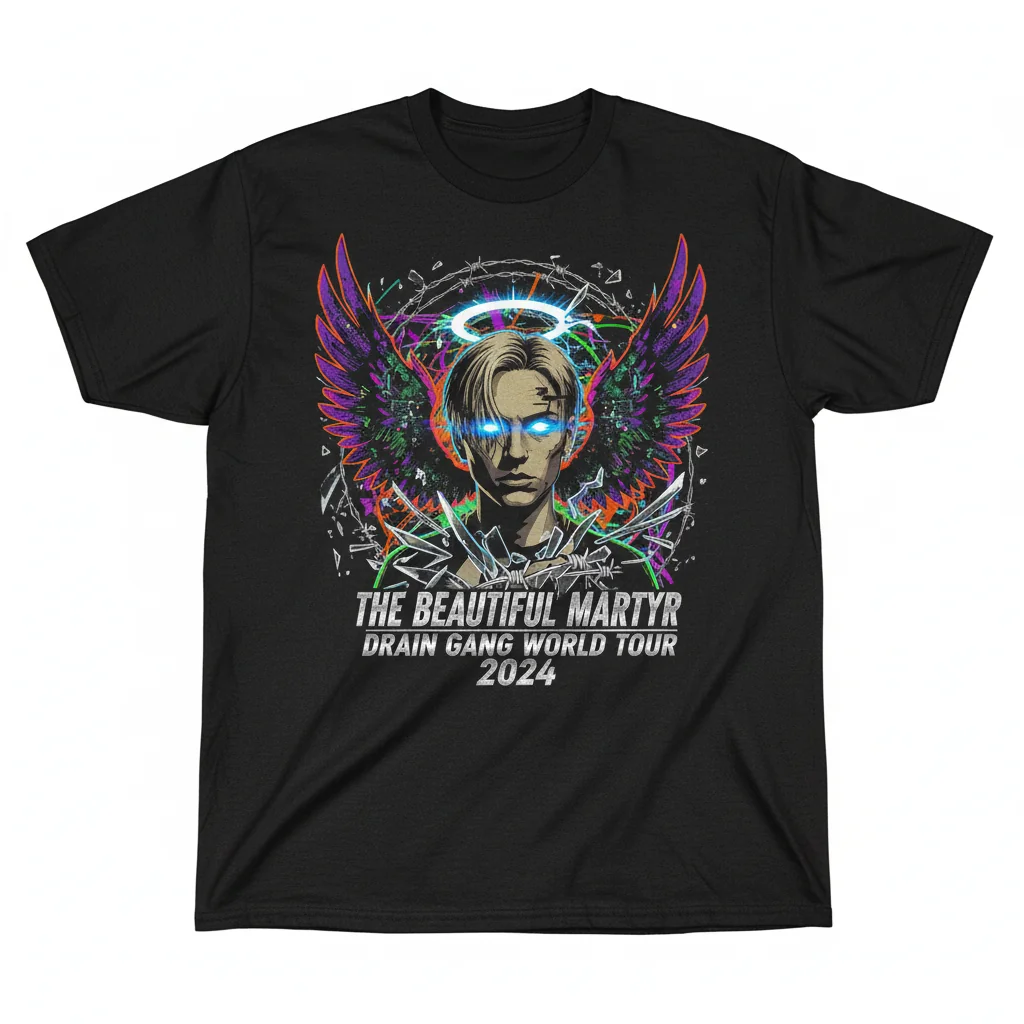Bladee for Drain Gang The Beautiful Martyr Tour Shirt - Official Merch