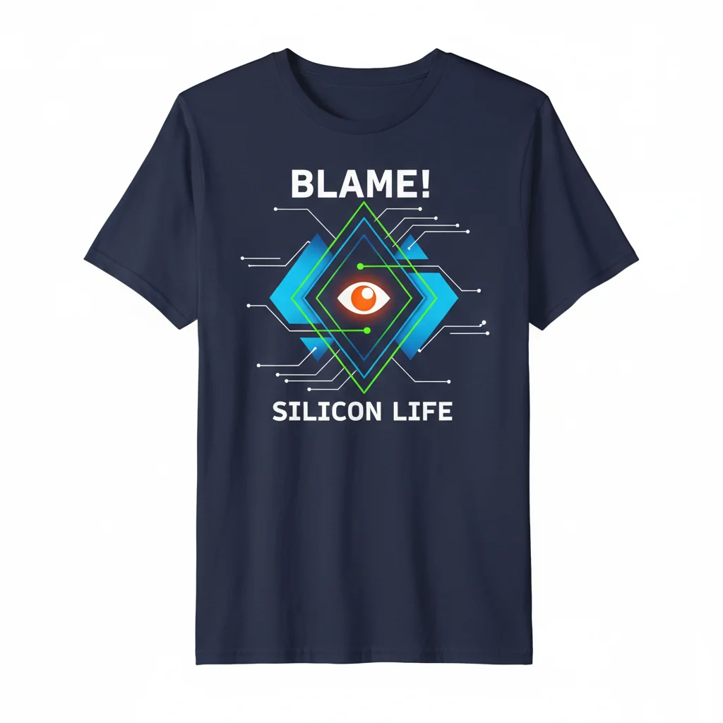 BLAME! Silicon Life (White) Essential T-Shirt – Durable, Vibrant & Perfect Fit