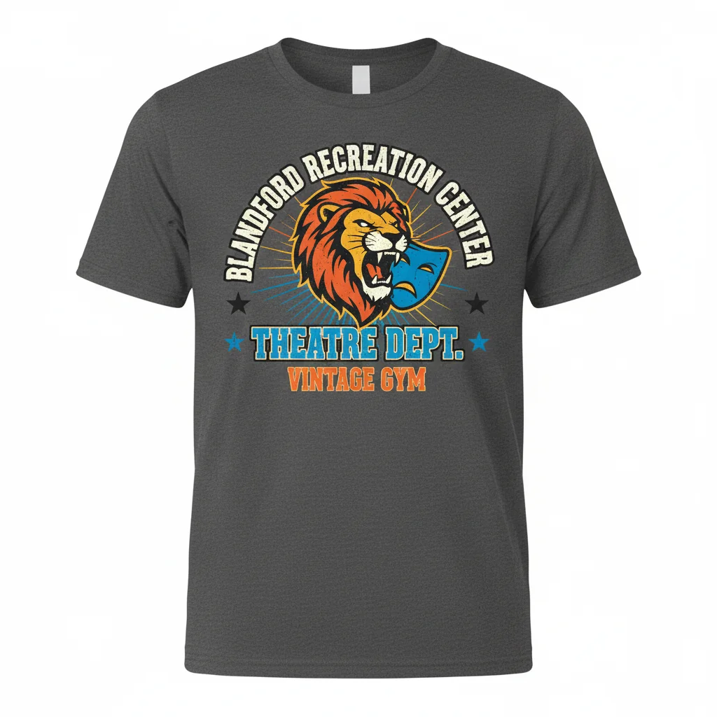 Blandford Theatre Dept. Vintage Spirit Essential Tee