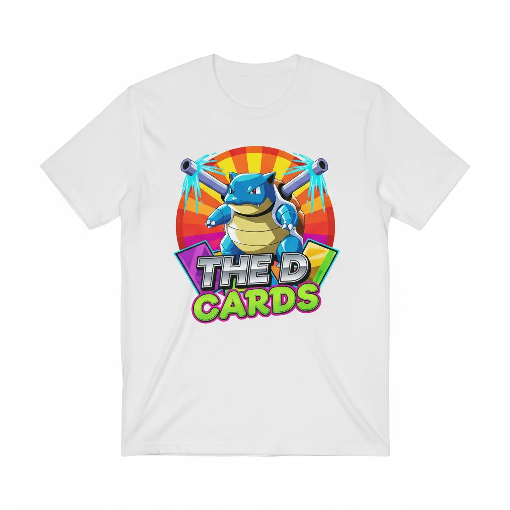 Blastoise The D Cards Pokémon Tee - Durable, Vibrant & Ultra-Comfortable